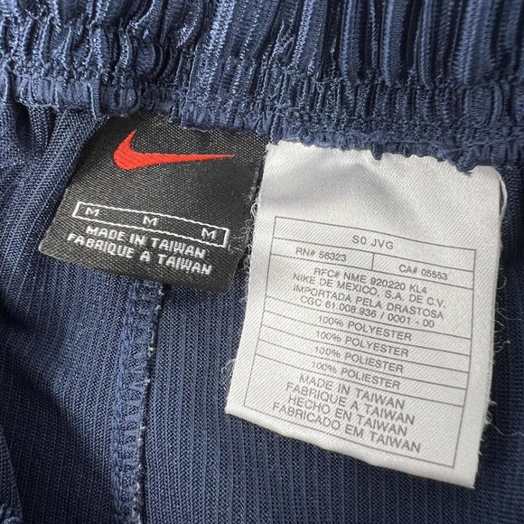 Vintage Nike Basketball Shorts Men's Medium Navy Pockets Activewear Swoosh Y2K - Picture 4 of 7